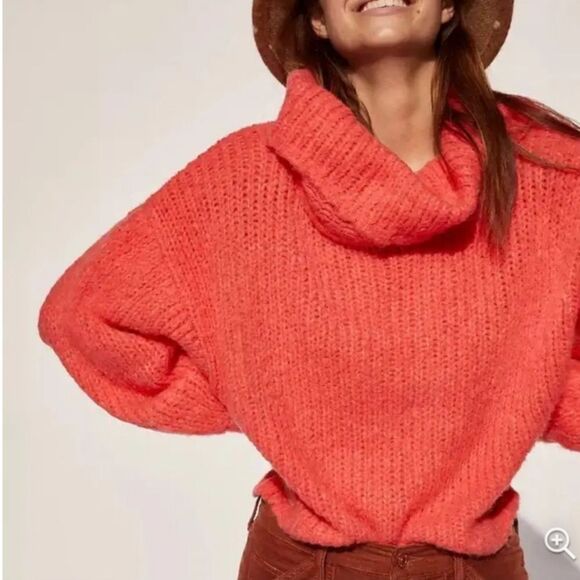 Anthropologie Sweaters - Anthropologie Pilcro Alpaca Wool Zamora Cowl Neck Knit Sweater 1X NWT